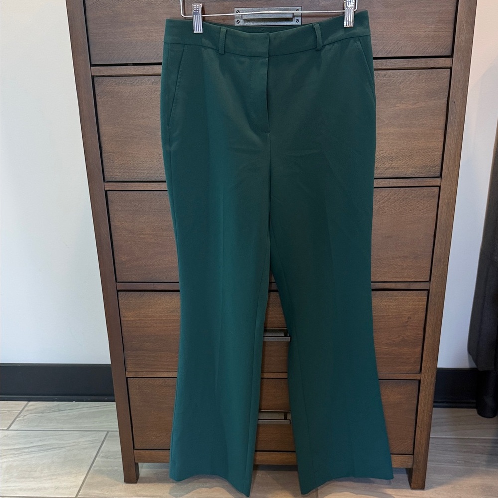 White House Black Market Elegant Green Women's Pants Sz 6S